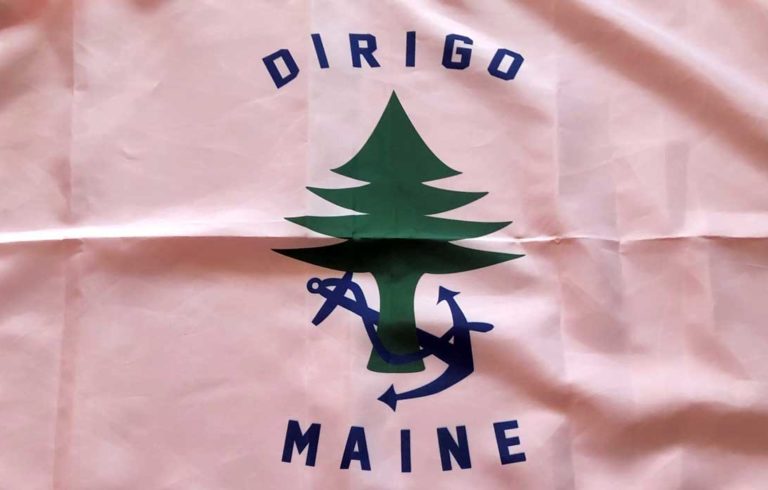 The Maine State Merchant Marine flag.