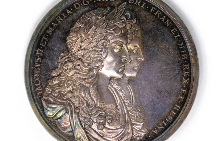 The medallion originally issued by King James II