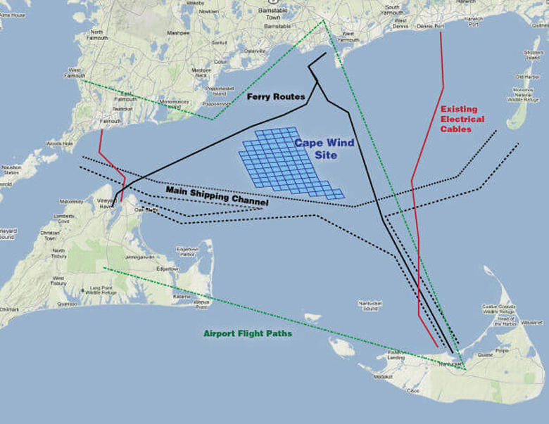 Cape Wind map