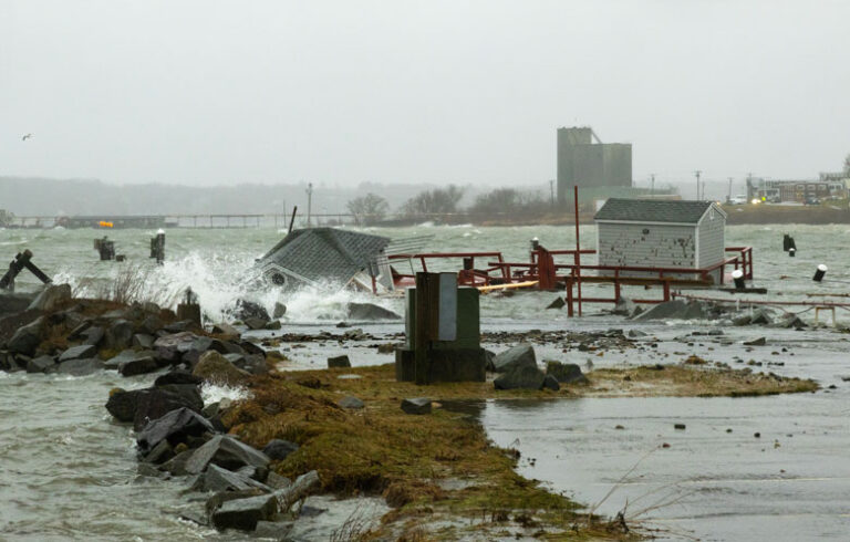 The January storms devastated the Rockland waterfront. PHOTO: JACK SULLIVAN