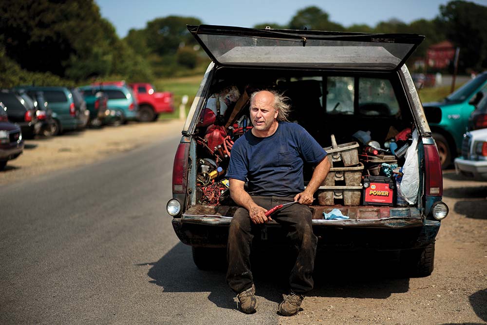 Clint Jones, the island mechanic on Chebeague.