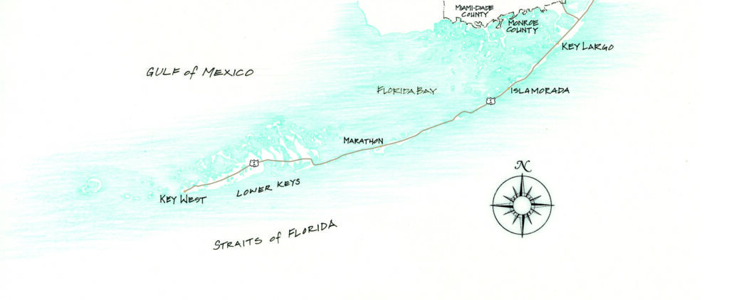 Map of Florida Keys