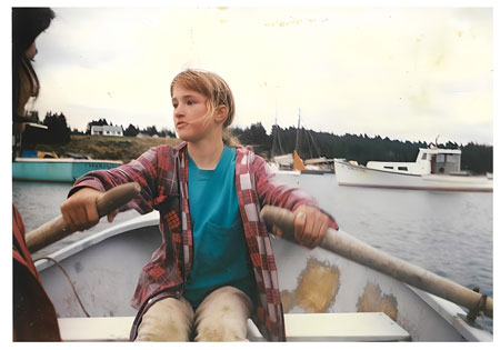 Kipp Quinby as a child on Isle au Haut.