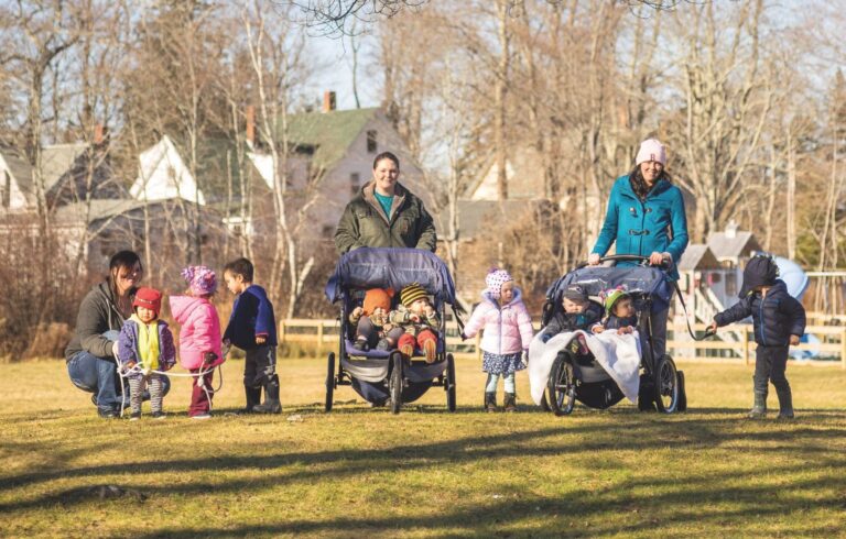 mothers with small children