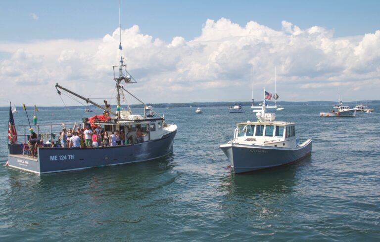 two lobster boats