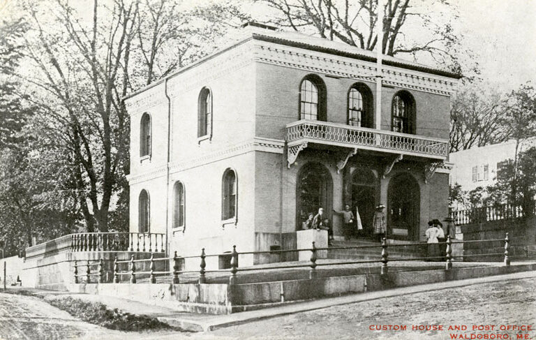 The Waldoboro Custom House, circa 1890s. PHOTO: MAINE MARITIME MUSEUM