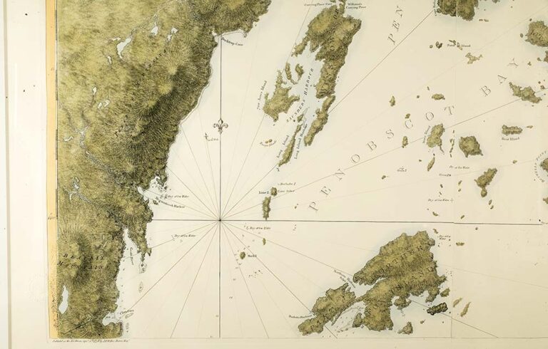 Old map penobscot bay