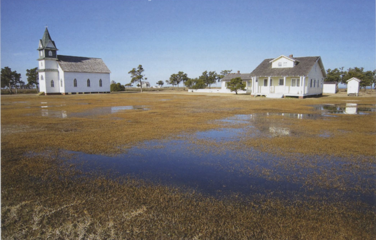 flooded field in Portsmouth Village