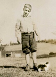 Woodrow Bunker as a boy