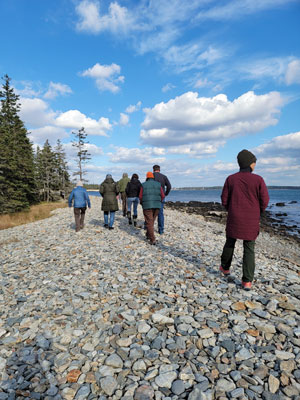 Seawall on Mount Desert Island after the January storms. PHOTO: CATHERINE SCHMITT