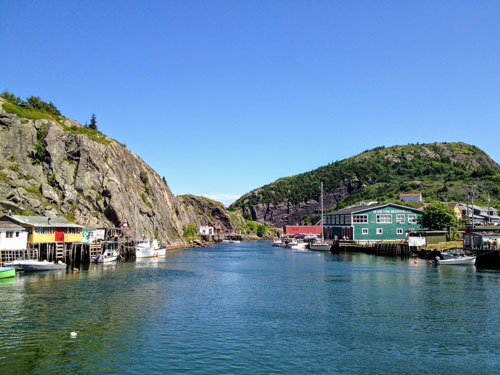 A view of a Newfoundland harbor.