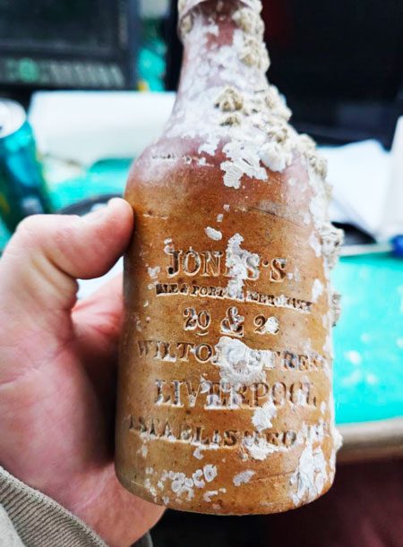 The bottle Henry MacVane hauled aboard. PHOTO: COURTESY HENRY MacVANE