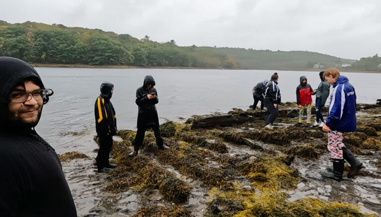 A shipwreck on the Passagassawakeag River invited archeological field work in September. PHOTO: COURTESY BELFAST MARINE INSTITUTE